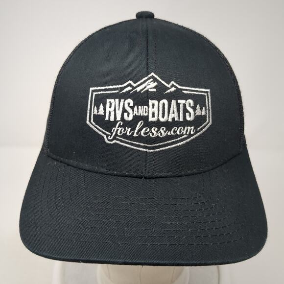 Rvs And Boats Strapback Trucker Hat Black One Size Platinum Series Outdoor Cap - Picture 2 of 10